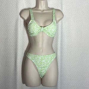 Xhilaration Dainty Floral Print Bikini Swimwear